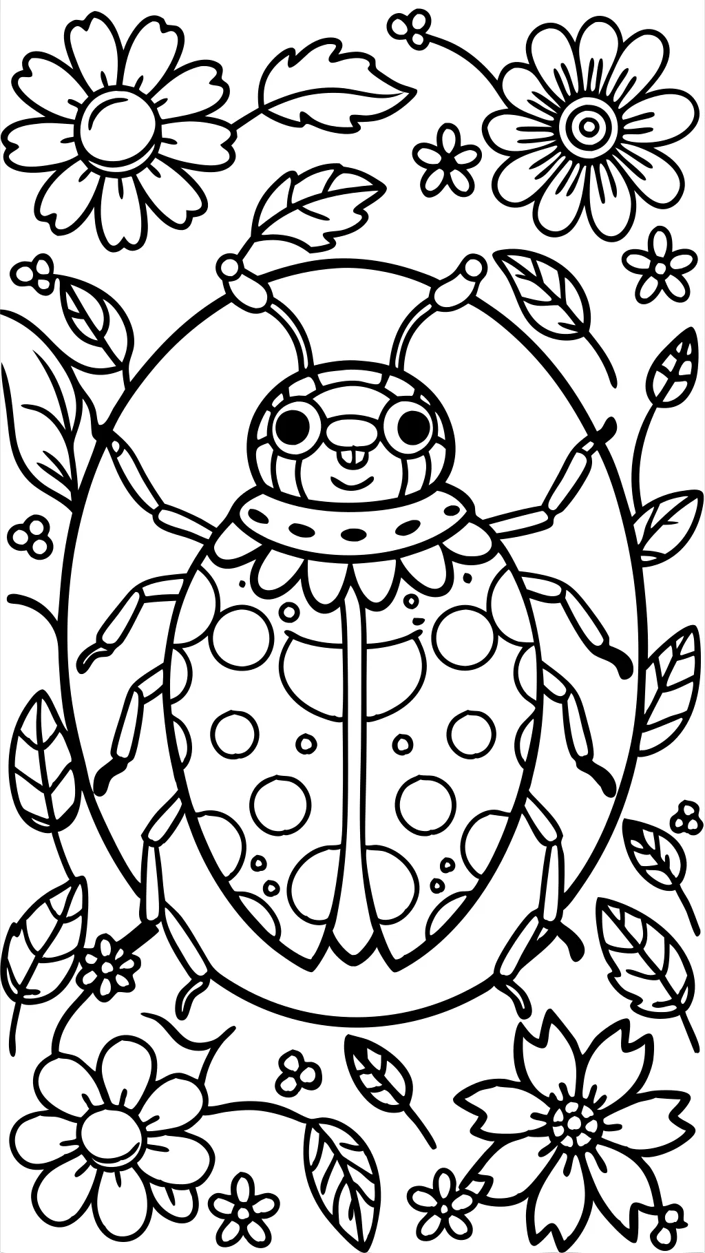 lady bug coloring pages